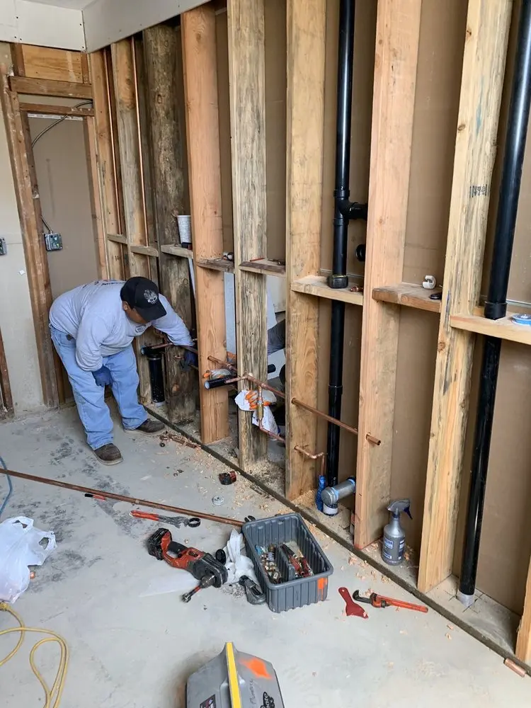 Commercial rough-in plumbing for Gas Line Repair in Waverly